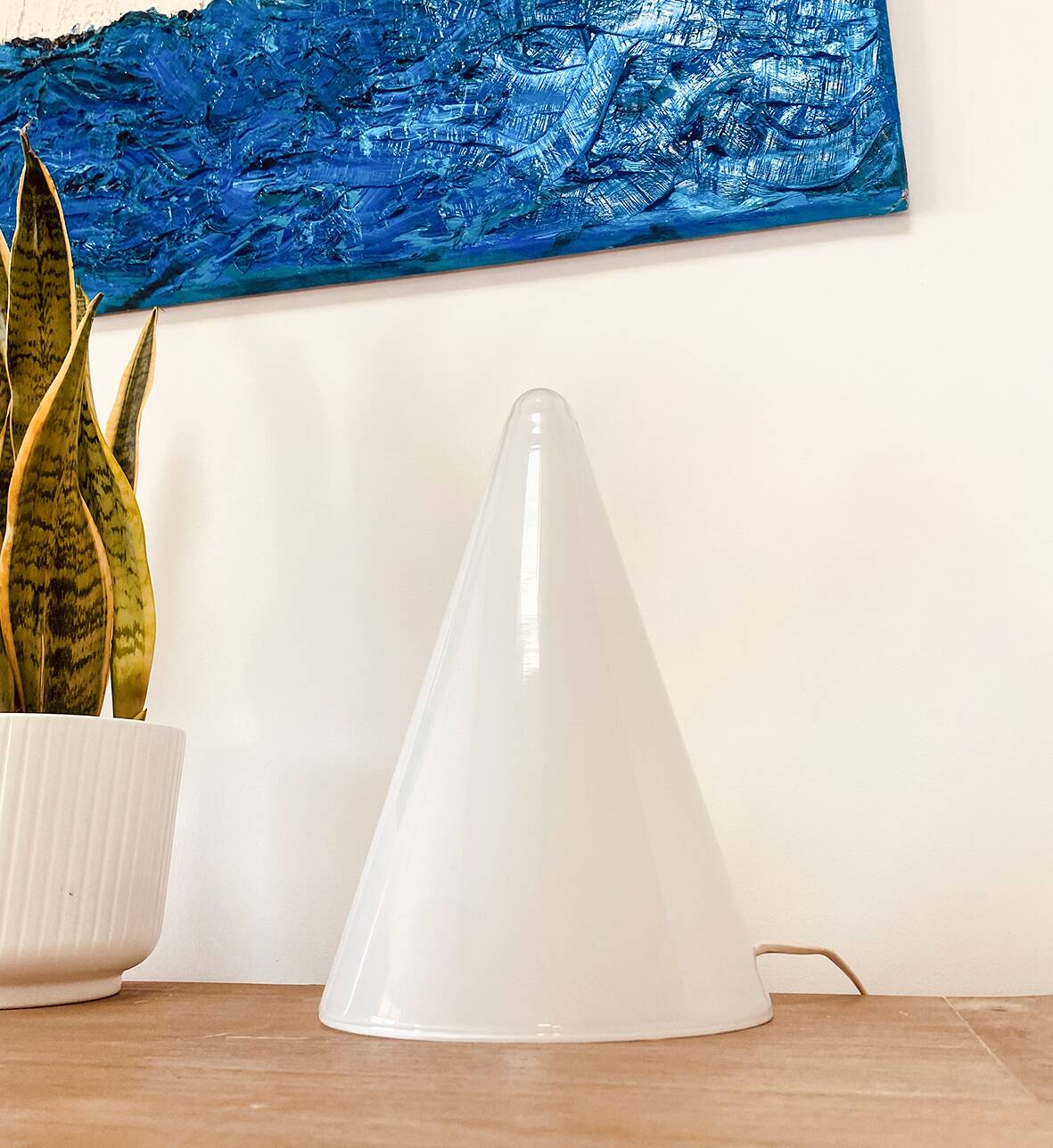 Lampe conique "Teepee" éditée par SCE pour Habitat, 1980