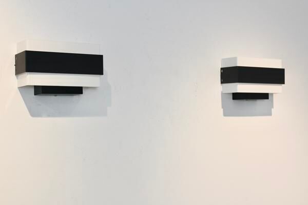 Louis Kalff Philips black and white wall apply