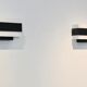 Louis Kalff Philips black and white wall apply