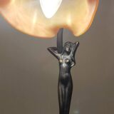 Swan neck lamp signed tief