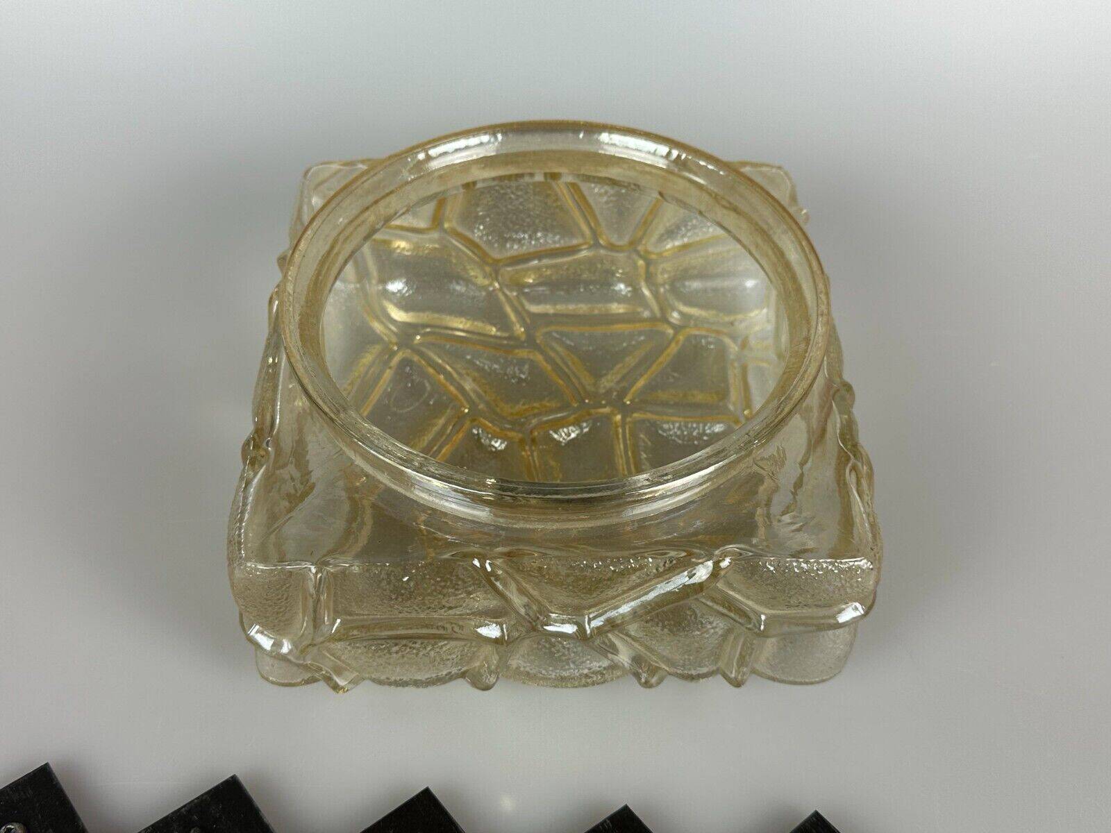 60's 70's Brutalist Wall Lamp Iron & Glass Wall Sconce