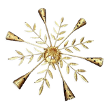 Golden wrought iron lamp