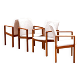 Suite de quatre fauteuils de Dyrlund en teck