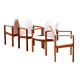 Suite de quatre fauteuils de Dyrlund en teck