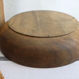 Round wooden dish
