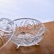 Large antique Bohemian crystal candy dish