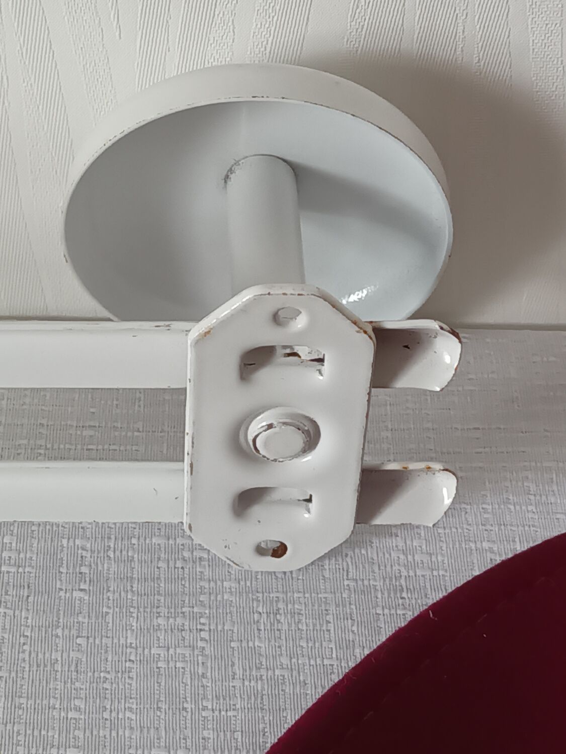 Wall coat rack 3 hooks vintage 70's