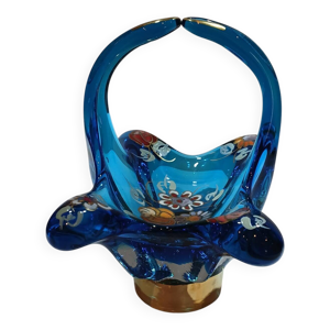 Panier en verre soufflé