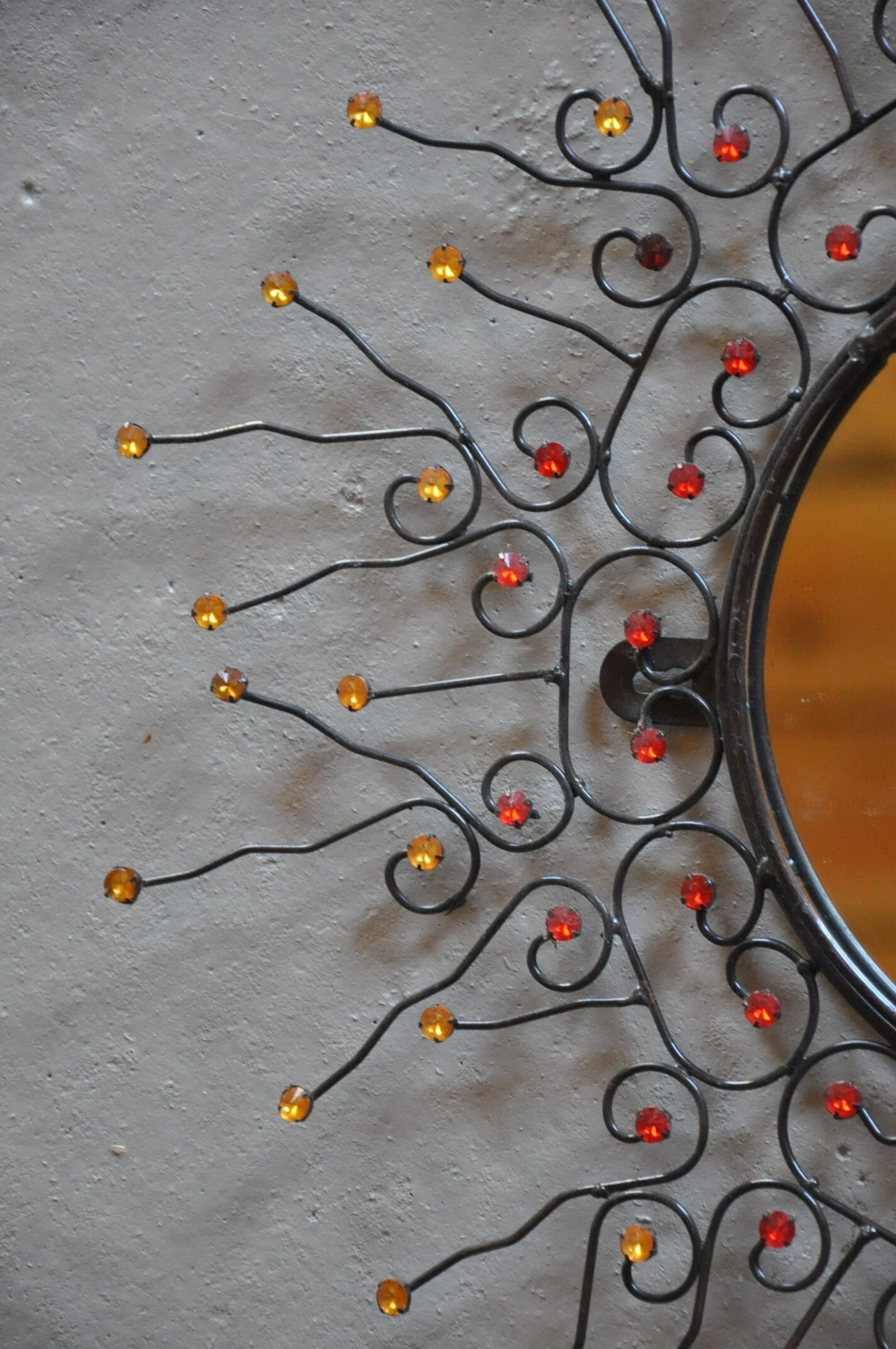 Vintage sun mirror wire