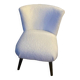 Fauteuil cocktail en tissu bouclette