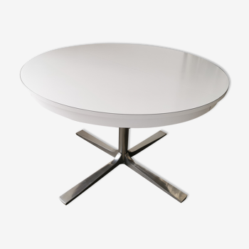 Table ronde 1970 formica et chrome