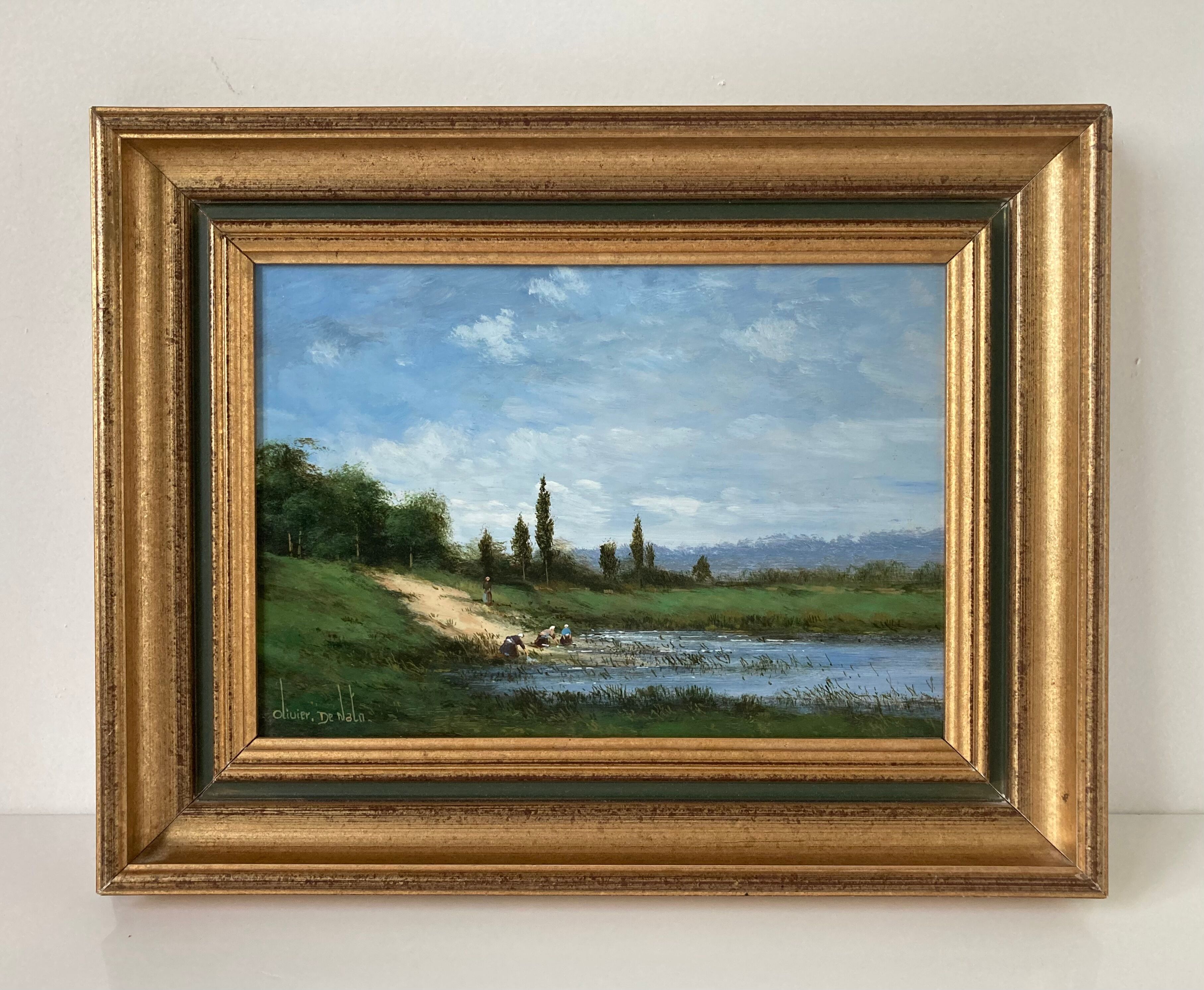 Tableau peint à l’huile sur panneau