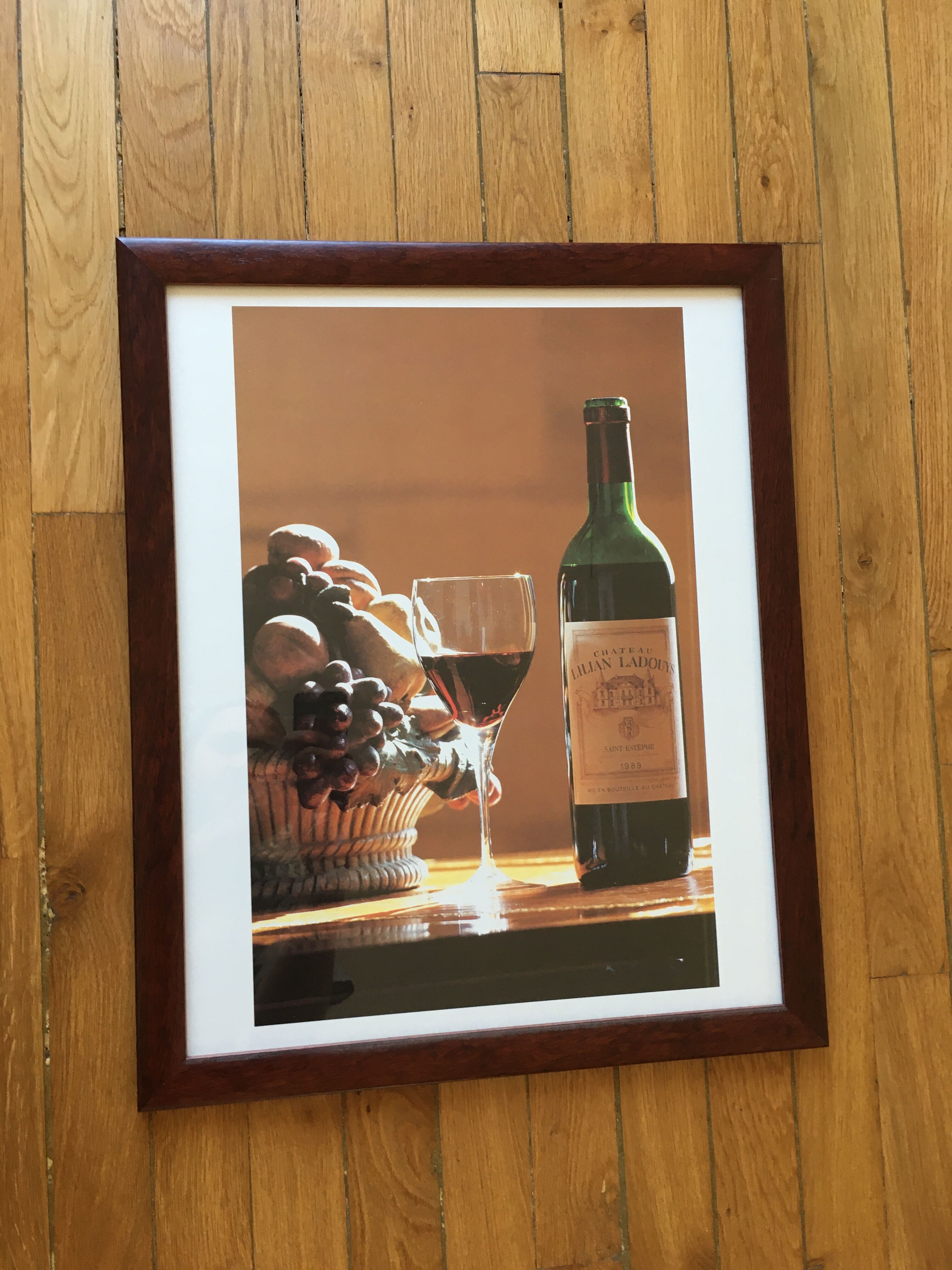 Bordeaux bistro poster frame