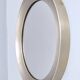 Round Narciso Mirror with Steel Frame by S. Mazza for Artemide, Italy