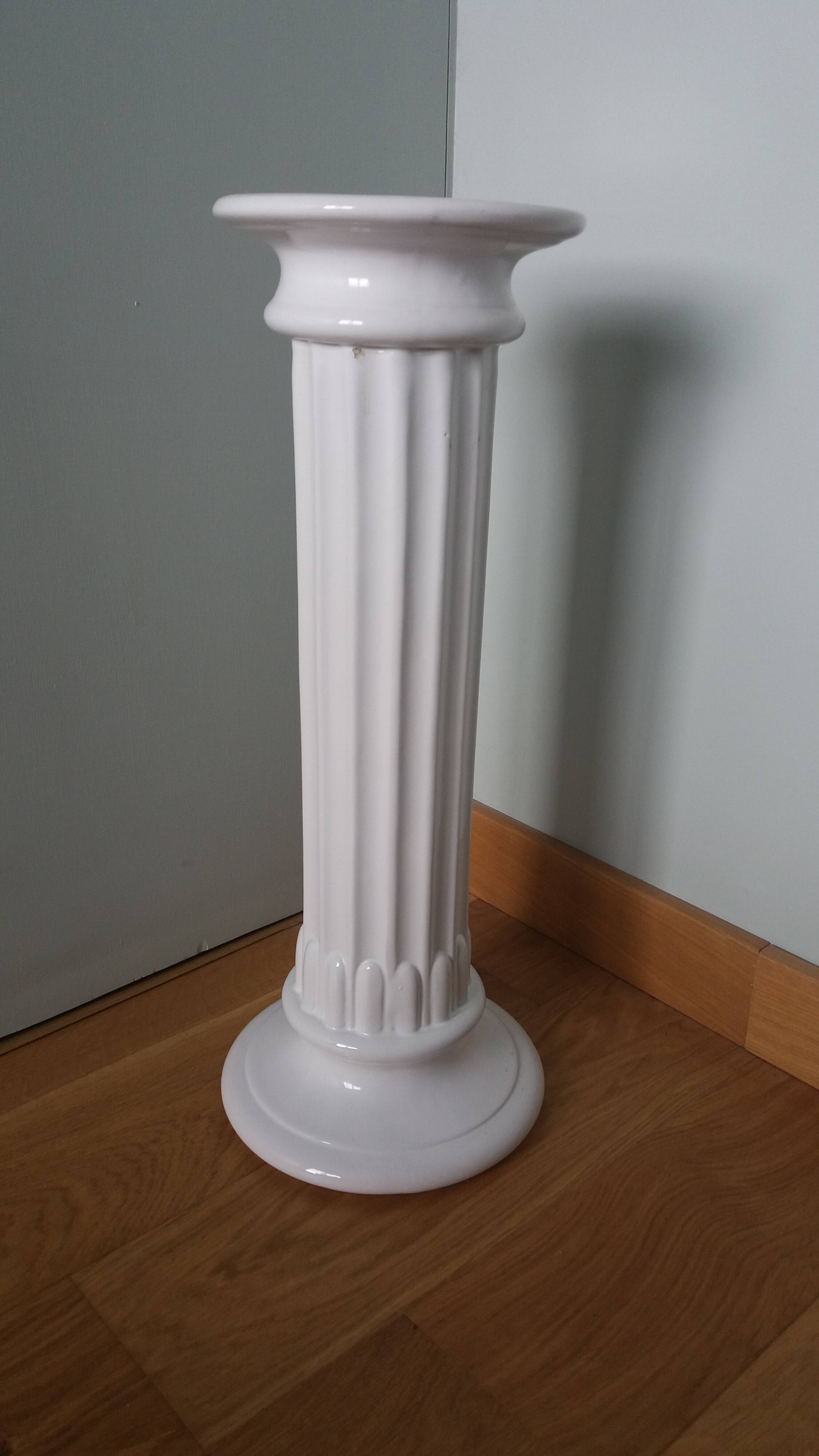 Colonne piedestal 55 cm céramique émaillée