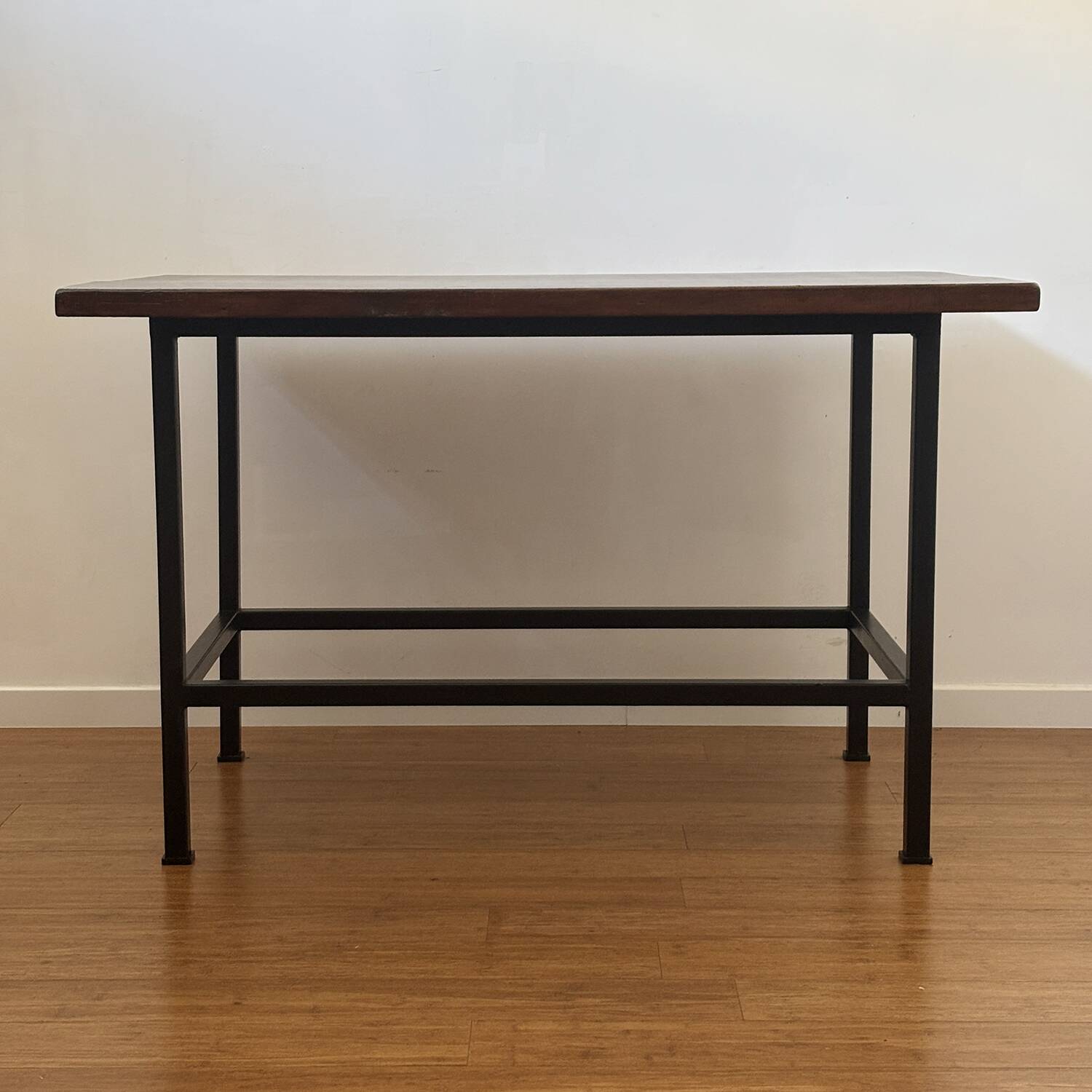 Industrial workshop style desk table