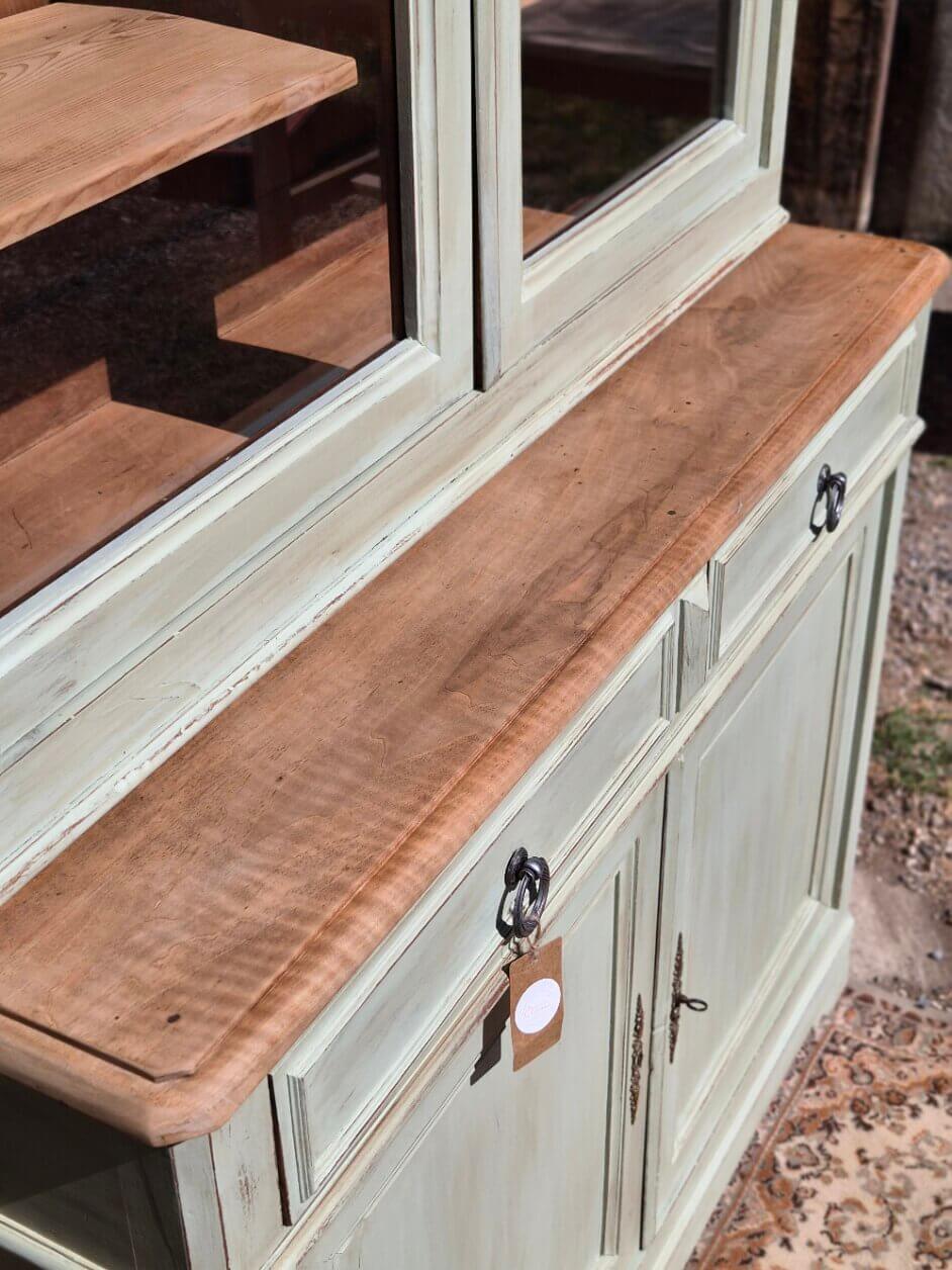 Display cabinet / two-body glass buffet, renovated | Basile