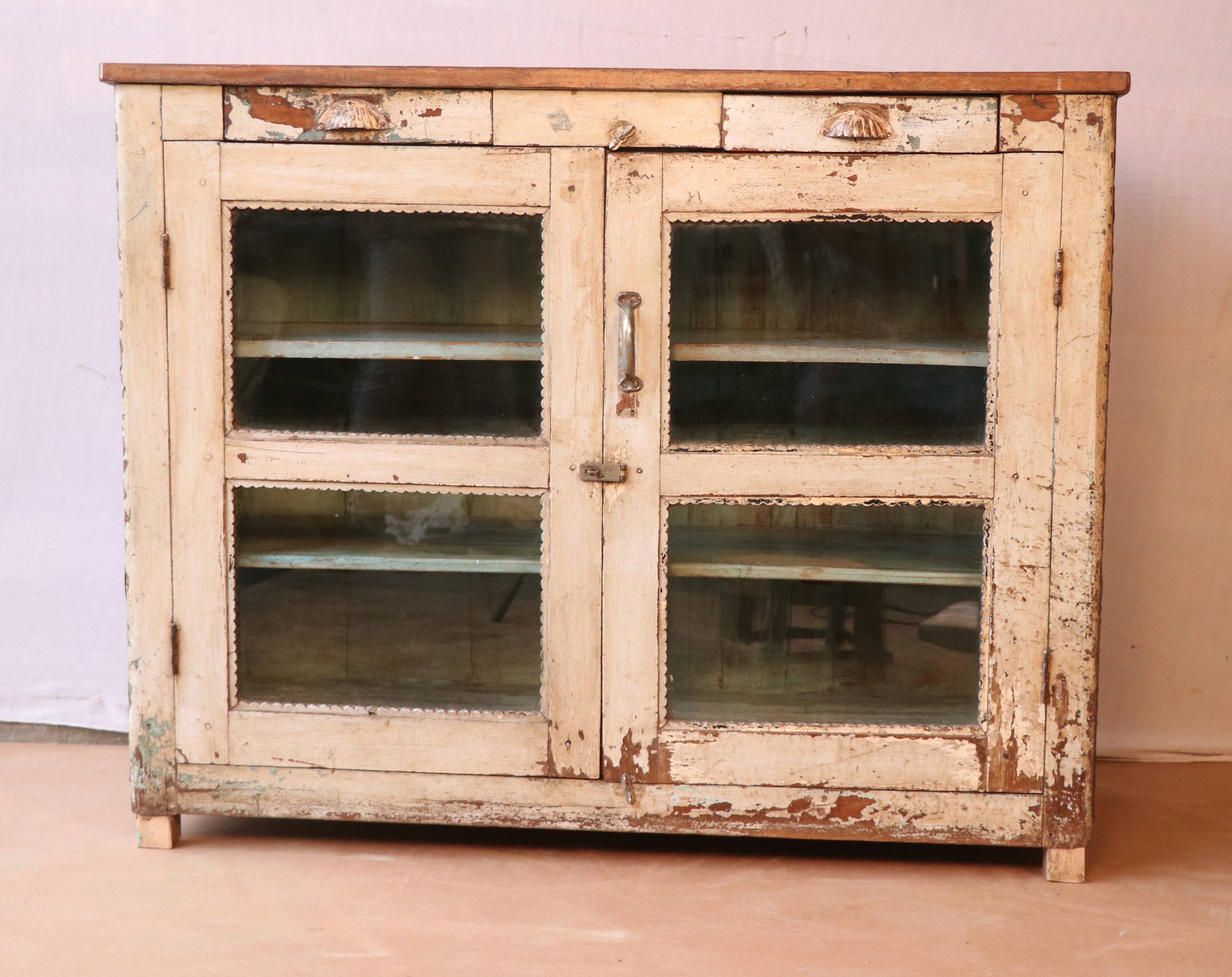 Old original Burmese teak teak sideboard original unbleached patina
