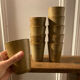 10 Digoin stoneware cups