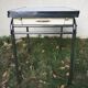 White vintage formica table 60s