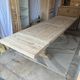 Monastery table with extensions in solid oak