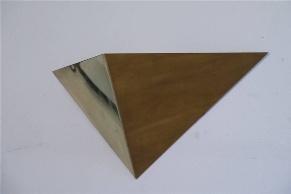 Minimalist brass wall lights