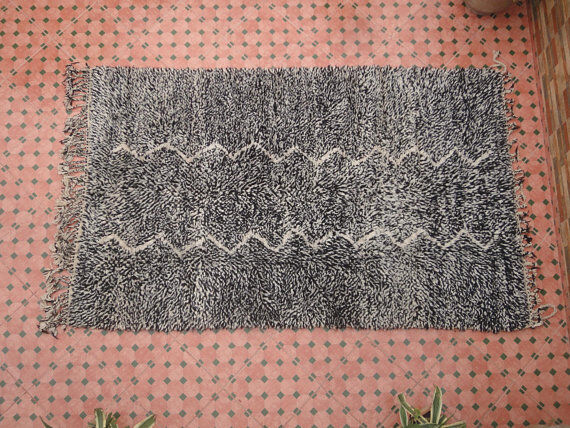 Carpet wool Beni Ouarain Moroccan Berber 250 x 153 cm