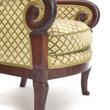 Duo of shepherdesses, Empire era. Silk velvet