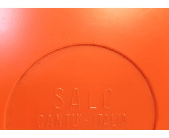 Round mirror salc italy orange