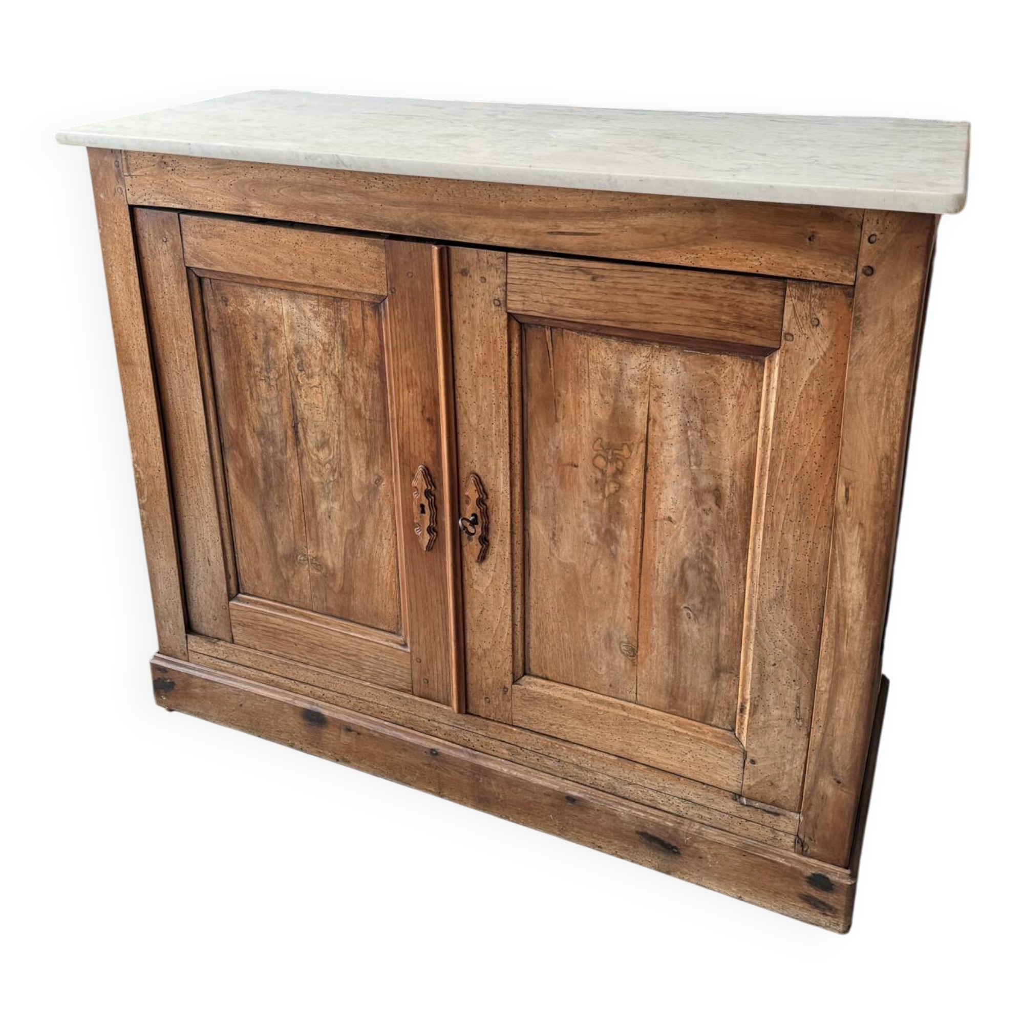 Buffet ancien avec plateau en marbre