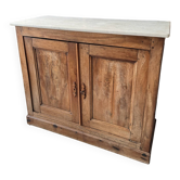 Buffet ancien avec plateau en marbre