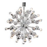 Grand Sputnik chrome chandelier in space style by Cosack, Germany, 1970s.