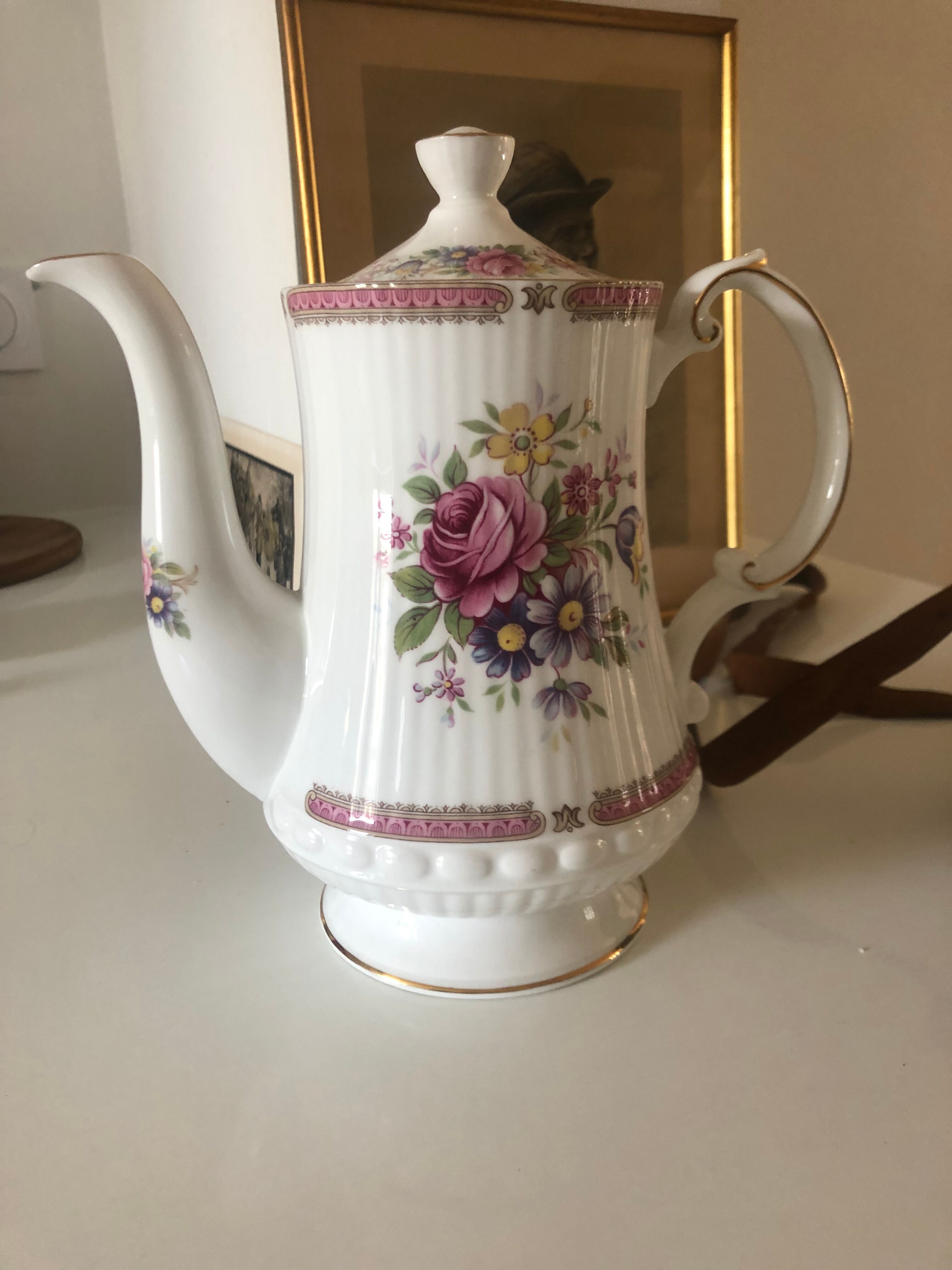 English porcelain coffee maker