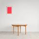 Table ronde extensible en chêne par Hans J. Wegner, Danemark, années 70