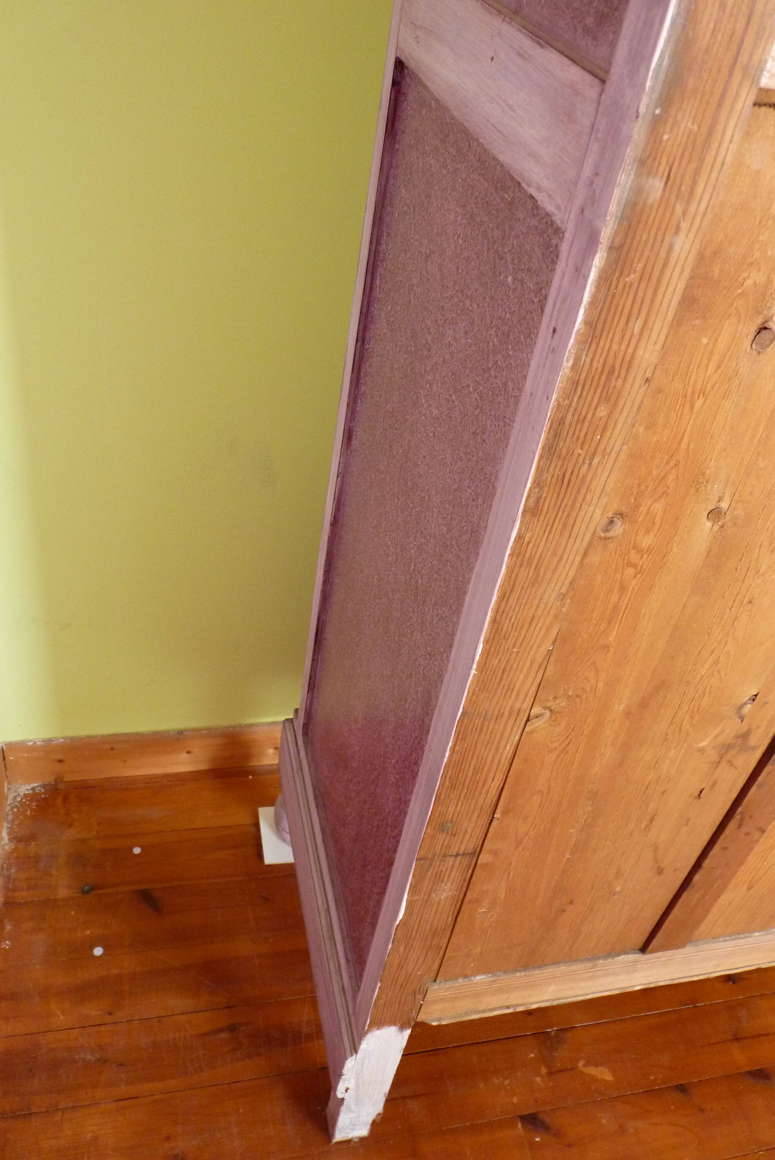 Large wardrobe with mirrored door