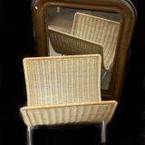 Wicker magazine rack years 69/70 TBE