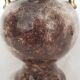 Vase vintage en faïence de H Bequet, Décor de cerf