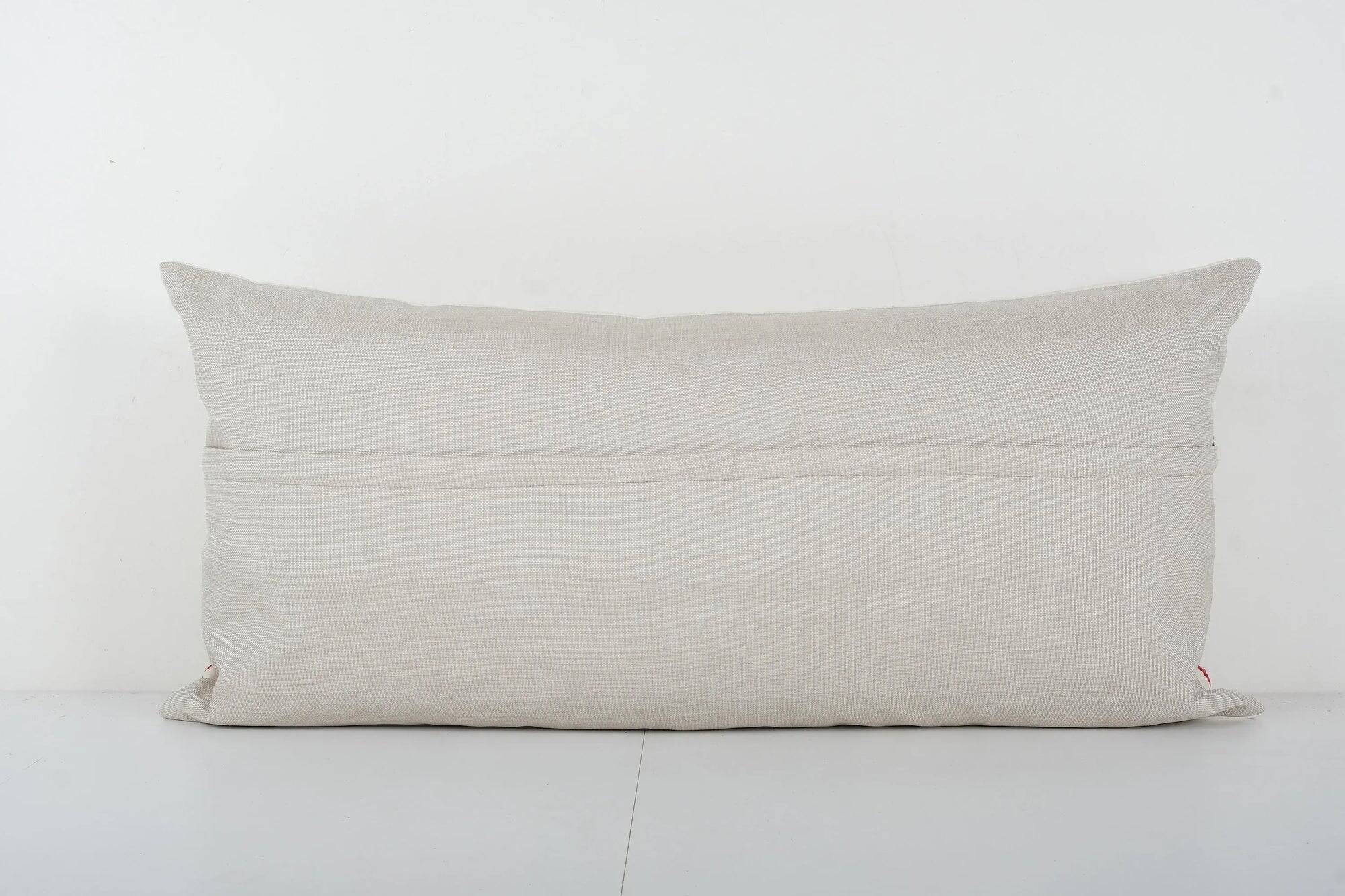 Vintage embroidered cushion cover 46x97 cm
