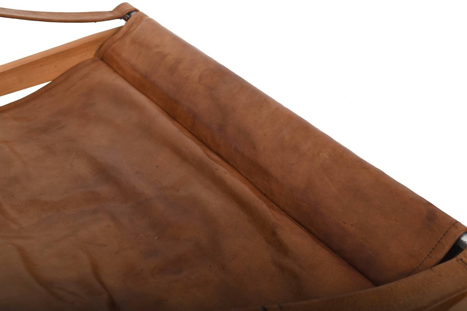 Grand Leather Lounge Chair 'Bequem' by Stig Poulsson c.1970