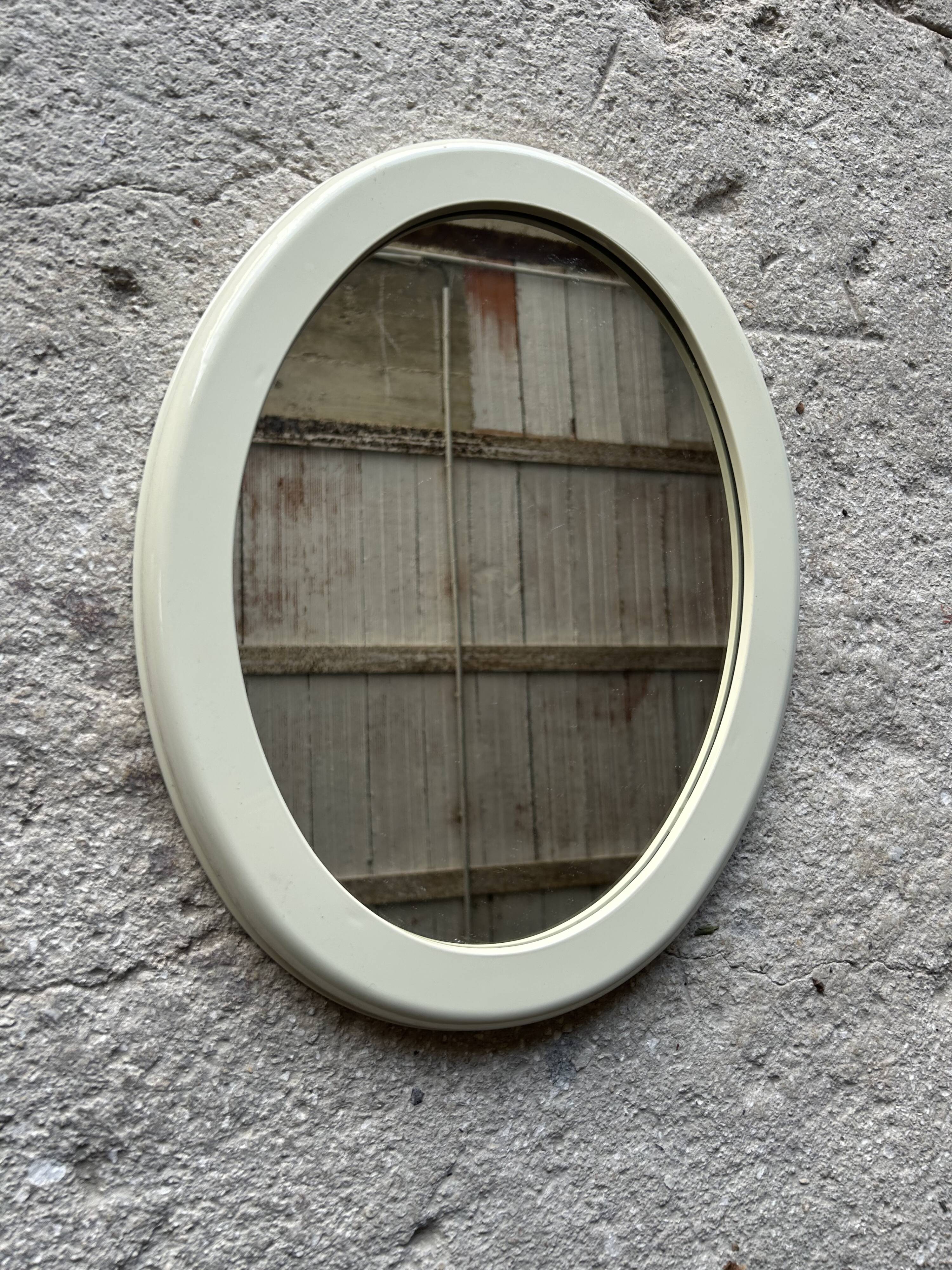 Vintage oval mirror