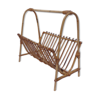 Magazine rack in bamboo