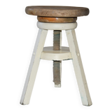 Tabouret d'atelier tripode à vis