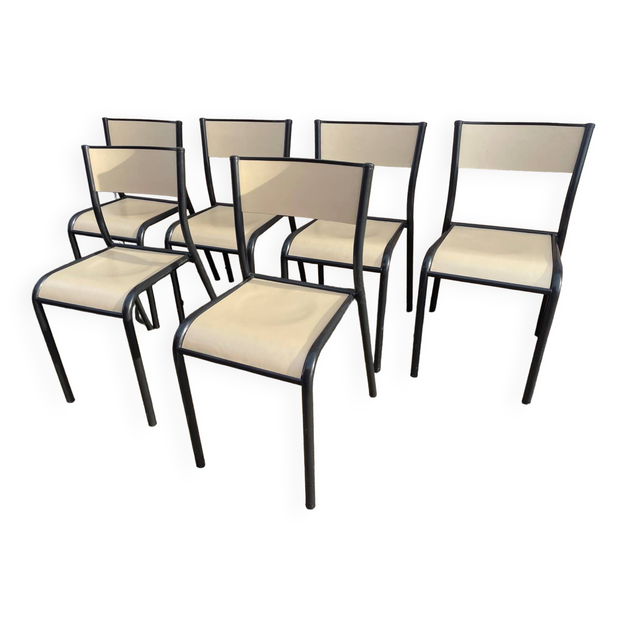 6 school chairs