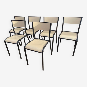 6 school chairs