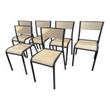 6 chaises d’écolier