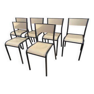 6 school chairs