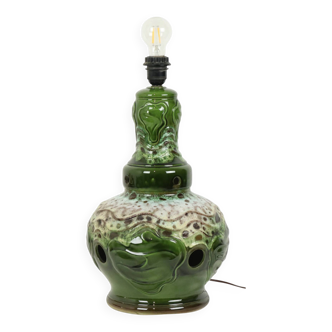 Green Fat Lava Lamp Base West Germany Earthenware 50cm