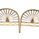 Pair of 1960s rattan headboards from France
