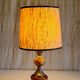 Table lamp base in onyx and chrome metal - 1970s