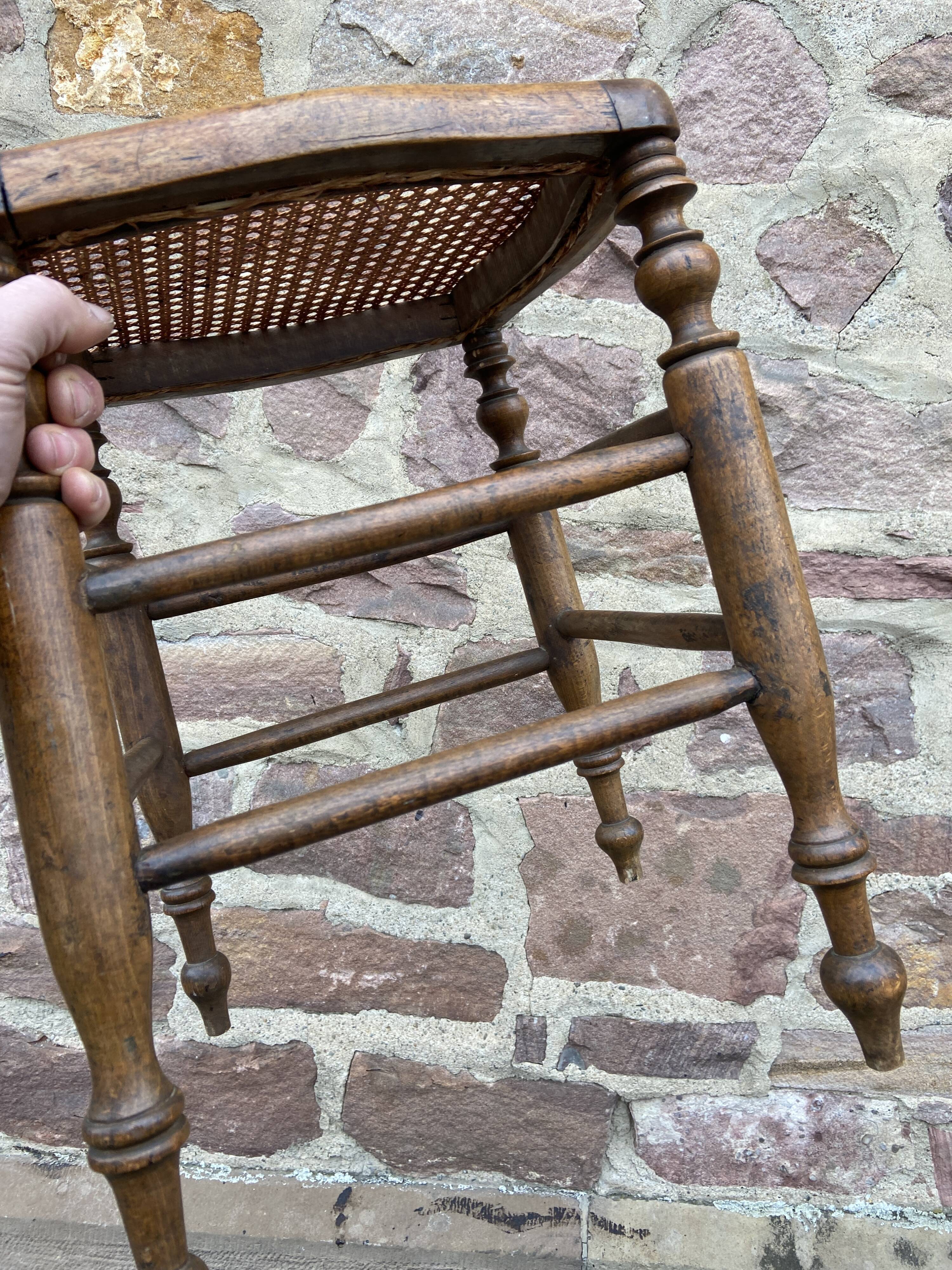 Louis Philippe style rustic stool 1900